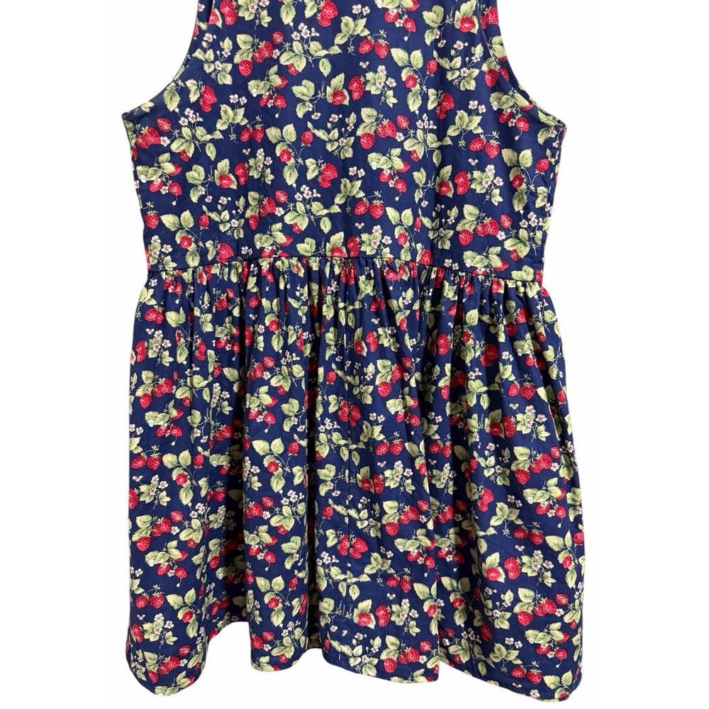 Dogwood Lane Strawberry Fields Cottage Farm Core Sleeveless Dress Women's Small - Picture 6 of 14